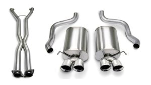 Chevrolet Corvette C6 Performance Exhaust - Rear - CORSA Performance - Sport Series Cat-Back Dual Rear Exit with Twin 3.5in. Tips - Polished - `07-`08 Chevrolet Corvette C6 Performance Exhaust - Rear - CORSA Performance - Sport Series Cat-Back Dual Rear Exit with Twin 3.5in. Tips - Polished - `07-`08